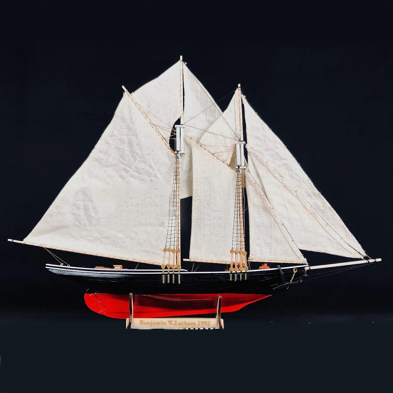 1:87 Benjamin Классическая деревянная парусная лодка Руководство по сборке соревновательной модели Комплект украшения DIY Игрушки