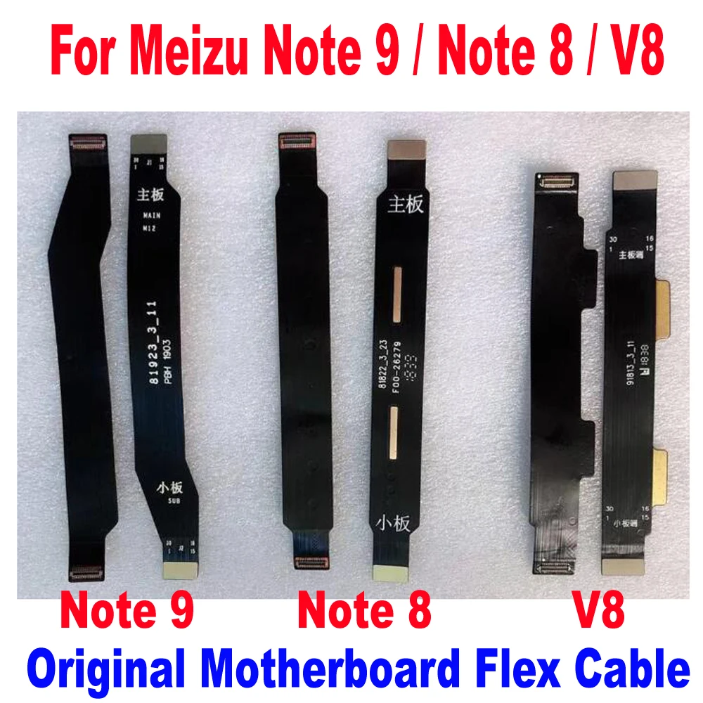100% Оригинал, работает для Meizu Note 8 Note 9 V8 Основная плата материнская плата ЖК-разъем Гибкий кабель Лента Запчасти для телефонов