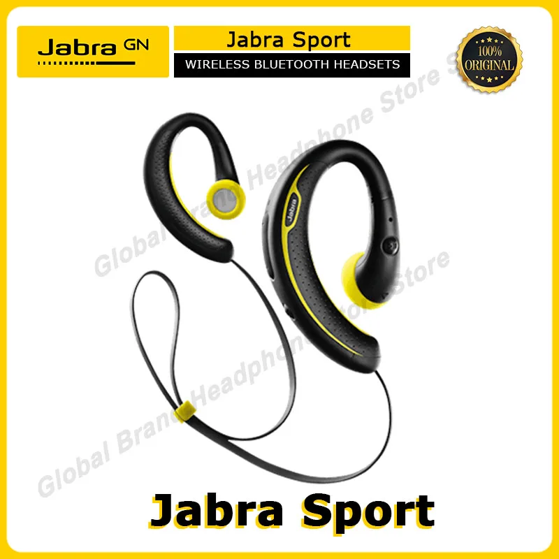 100% Оригинальная беспроводная Bluetooth-гарнитура Jabra Sport, спортивные музыкальные наушники, наушники для делового голоса, стереонаушник с микрофоном