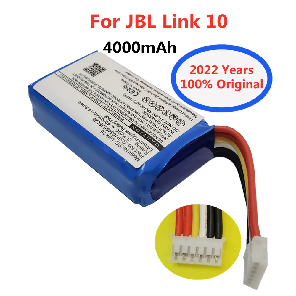 100% Оригинальный Динамик GSP103465 3,7 в 4000 мАч Аккумулятор Для JBL Link 10 Link10 Громкоговоритель Bluetooth Аккумулятор Harman Kardon Bateria
