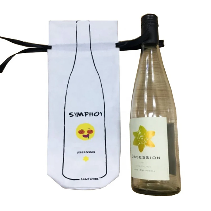 100 шт./лот, Изготовленная на заказ Красивая хлопковая сумка для вина на одну бутылку, Эко-холщовая сумка для вина, подарочная холщовая сумка для вина на шнурке