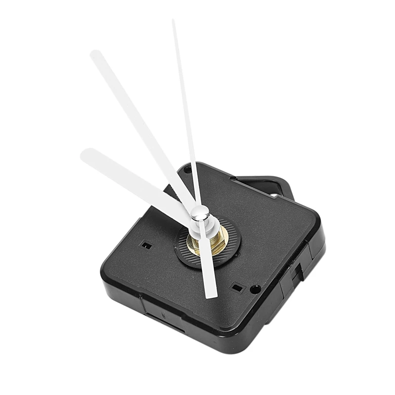 2 комплекта запасных частей для настенных часов с маятниковым механизмом, кварцевые часы со стрелками и комплектом фурнитуры (черный + белый)