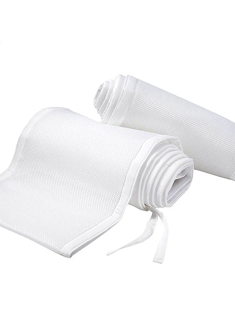 2 шт., сетчатая подкладка для детской кроватки, дышащая подкладка для кроватки