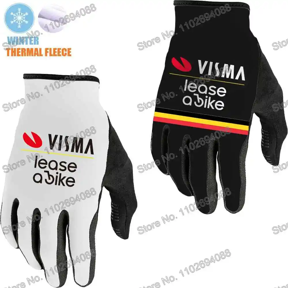 2024 Visma Бельгия Велосипедные Перчатки Мужские Велосипедные Гелевые перчатки на полный палец Зимние Велосипедные перчатки для горных дорог MTB Женские Мотоциклетные виды спорта