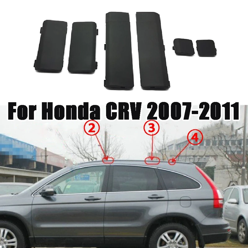 6 шт., крышка багажника на крыше автомобиля, Удалить, Снять крышку для Honda CRV CR-V 2007 2008 2009-2011, Передние Задние Средние Аксессуары
