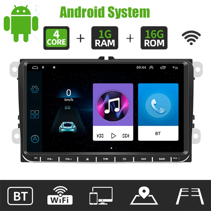 9-дюймовая Система Android GPS Автомагнитола Volkswagen Passat B6 B7 CC Tiguan Touan Golf POLO Carplay 4G Автомобильный Мультимедийный 2din Автомагнитола