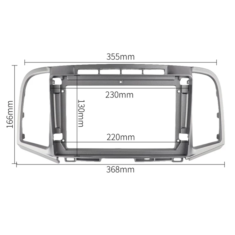 9-дюймовая передняя панель автомагнитолы для Toyota Venza AV10 2009-2017 Аудиоадаптер для переоборудования лицевой панели панели приборов Комплекты автомобильных рам One Din