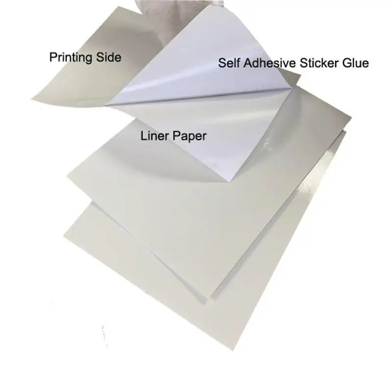 90gsm глянцевая/матовая поверхность тонкая самоклеящаяся наклейка из фотобумаги для струйной печати этикеток 24 дюйма x 30 м