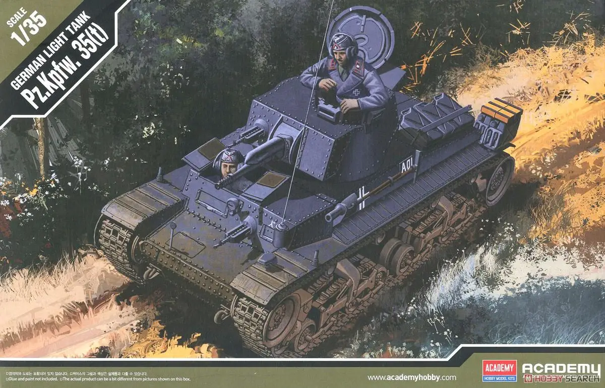 ACADEMY AC13280 1/35 Немецкий легкий танк Pz.Kpfw. 35 (t) в собранном виде