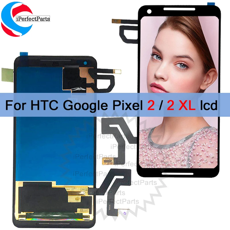 AMOLED Для HTC Google Pixel 2 XL XL2 ЖК-дисплей С Сенсорным Экраном, Стеклянная панель Дигитайзера В сборе Pantalla Для Google Pixel 2 LCD