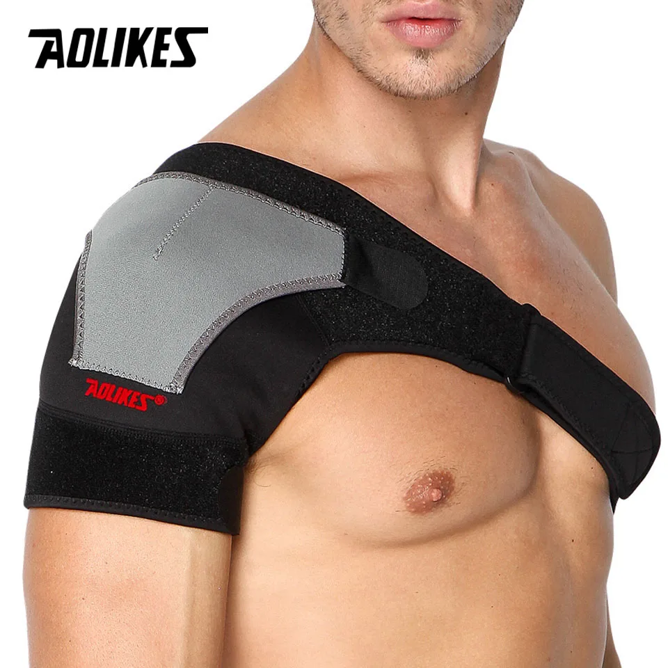 AOLIKES, 1 шт., поддержка спины, регулируемый бандаж, защита, Усиленный Функциональный тренажер, Одинарный плечевой ремень