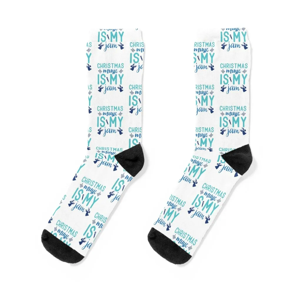 Christmas Music Is My Jam Рождественские носки черные носки спортивные носки на заказ незаменимые теннисные носки для женщин Мужские