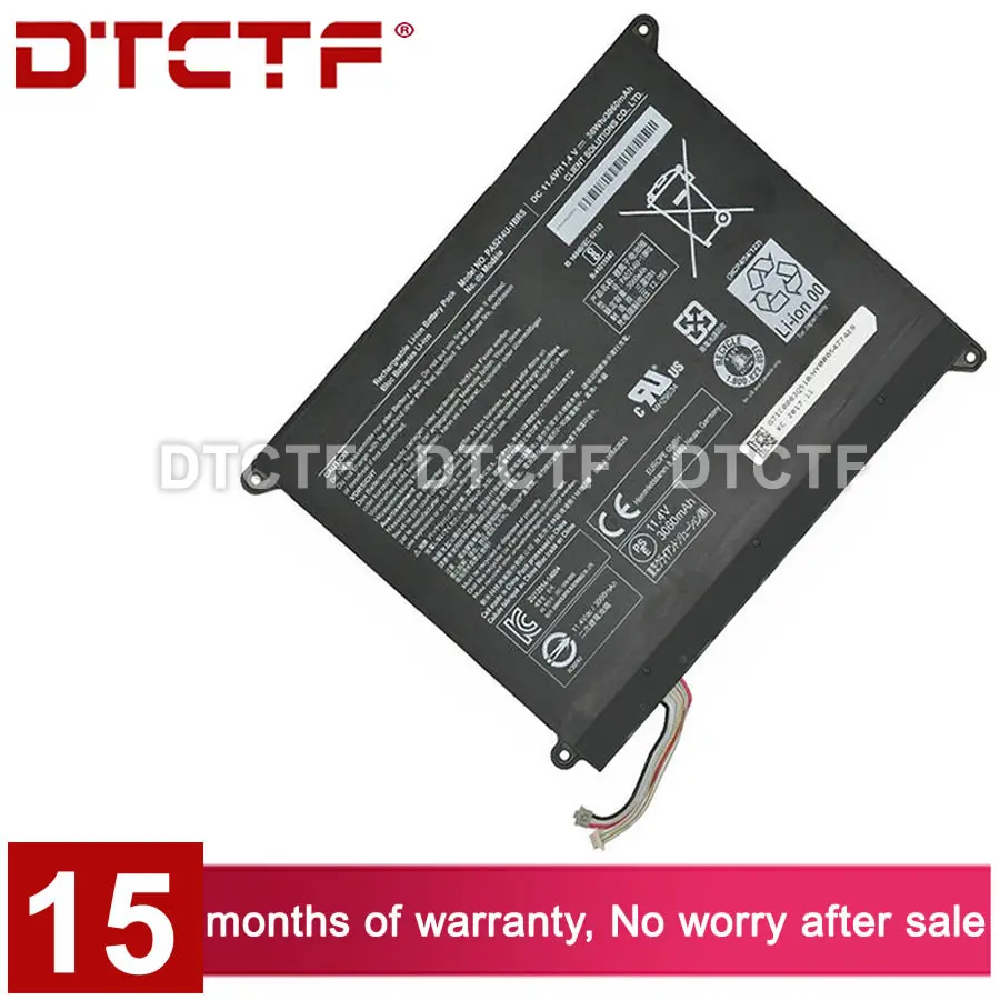 DTCTF 11,4V 36Wh 3060mAh Модель PA5214U-1BRS PA5214U аккумулятор для планшета Toshiba Portege Z20T-C/B WT20-B-106 Z20T-C-11N