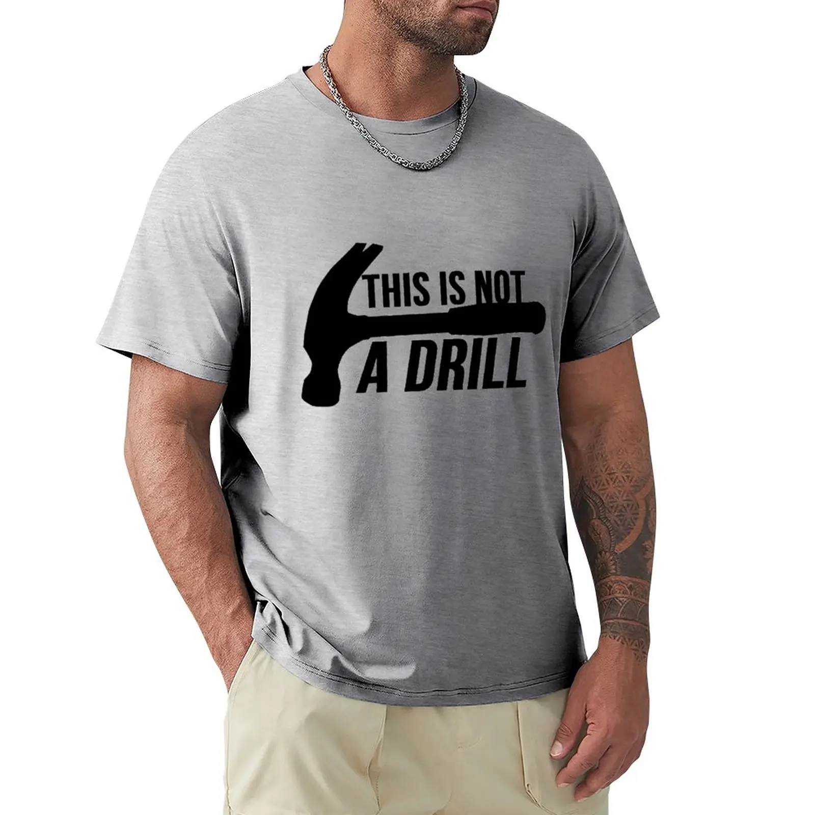 HAMMER: Это не дрель, футболка, новое издание, быстросохнущие футболки для мальчиков с животным принтом, тяжелые мужские футболки