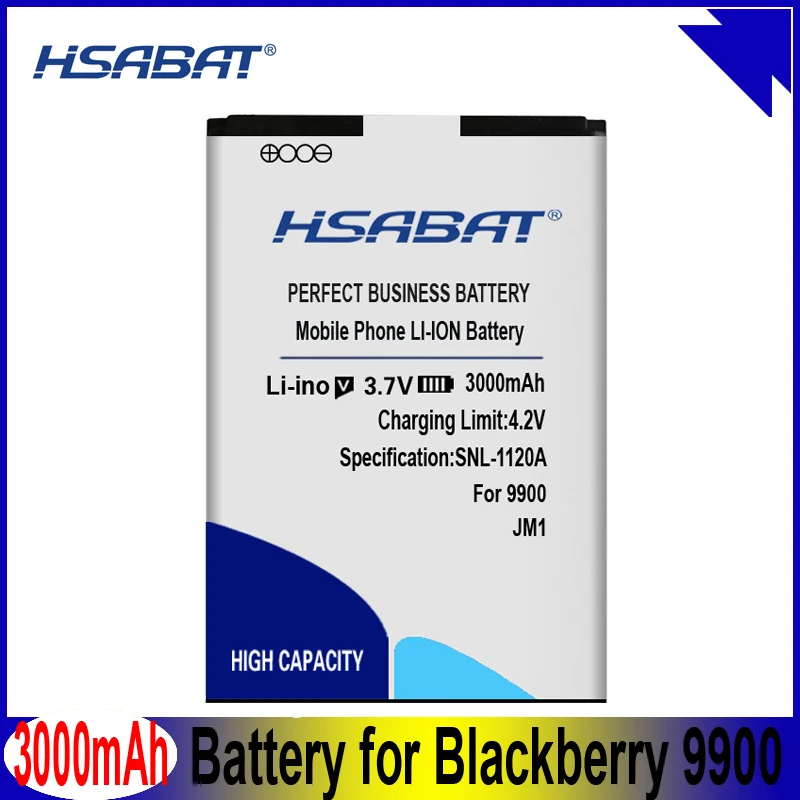 HSABAT 3000 мАч J-M1 JM1 Аккумулятор для Blackberry Bold 9900 9930 9790 9380 P9981 Torch 9850 9860
