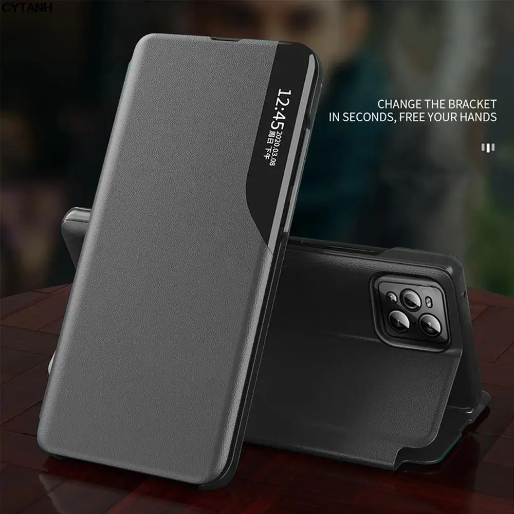 Honer X9b Case Smart Вид сбоку Кожаный Откидной Чехол Для Телефона Honor X9b 5G 2023 ALI-NX1 6,67 