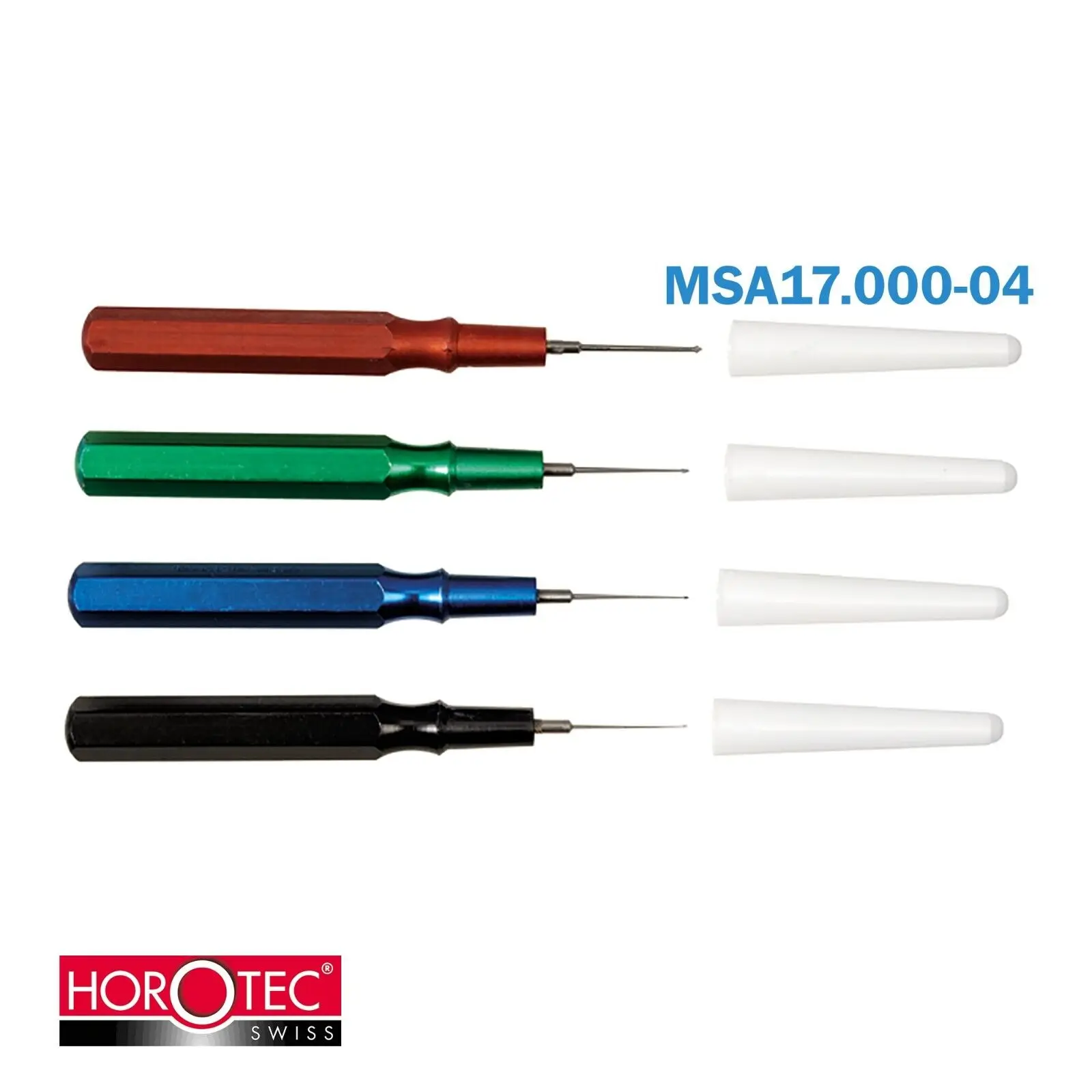Horotec MSA17.000-04 В ассортименте 4 простые масленки с алюминиевой ручкой ø 6 мм