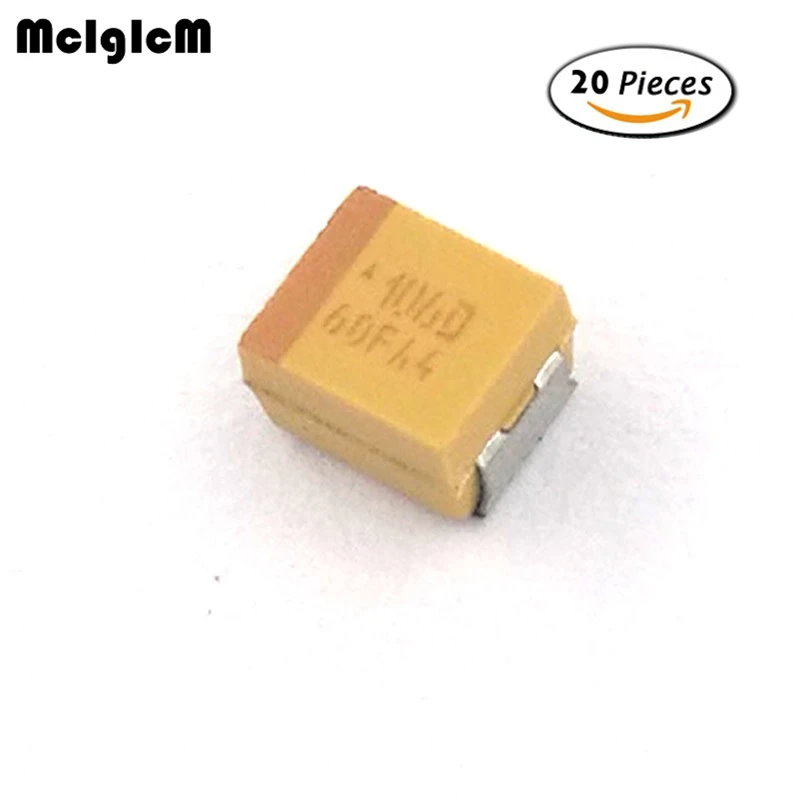 MCIGICM 20шт B 3528 10 мкФ 20 В SMD танталовый конденсатор