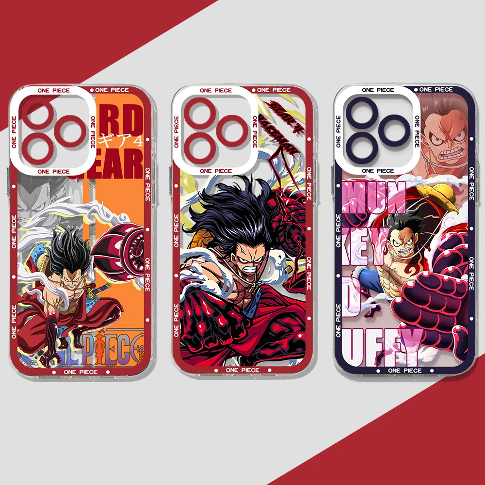 O-One Piece Gear 4 5 Luffys Чехол Для Телефона Xiaomi Redmi Note 12C 11 Pro Plus 10C 9A 9C 9T K30 K40 K50 K60 4G 5G Прозрачный Capa