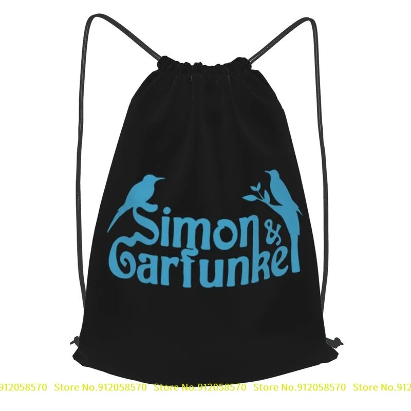Simon & Garfunkel Рюкзак на шнурке для путешествий, Портативная спортивная сумка большой емкости в спортивном стиле