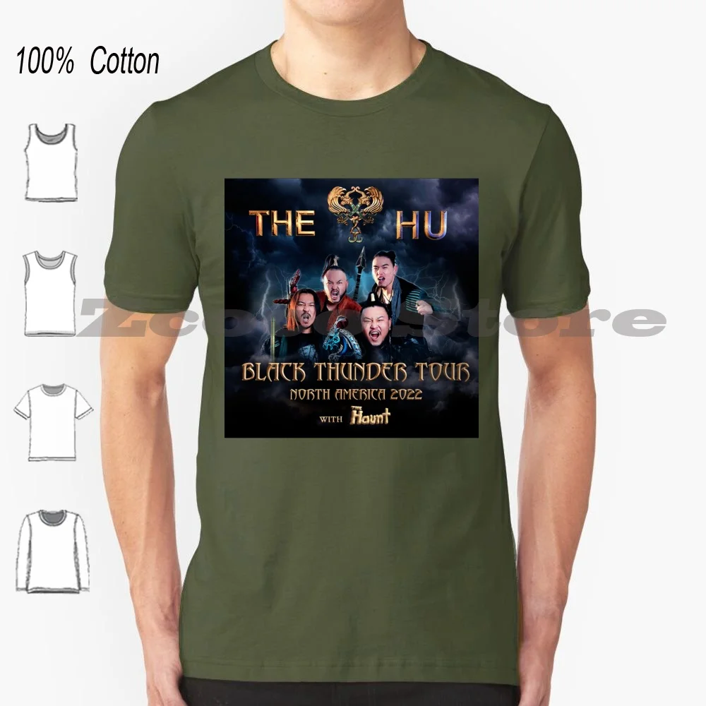 The Thunder Tour из 100% хлопка Для мужчин И Женщин, Мягкая Модная футболка The Hu, The Hu, The Hu, The Hu Band, The Hu, The Hu, The Hunnu, The, The Hu