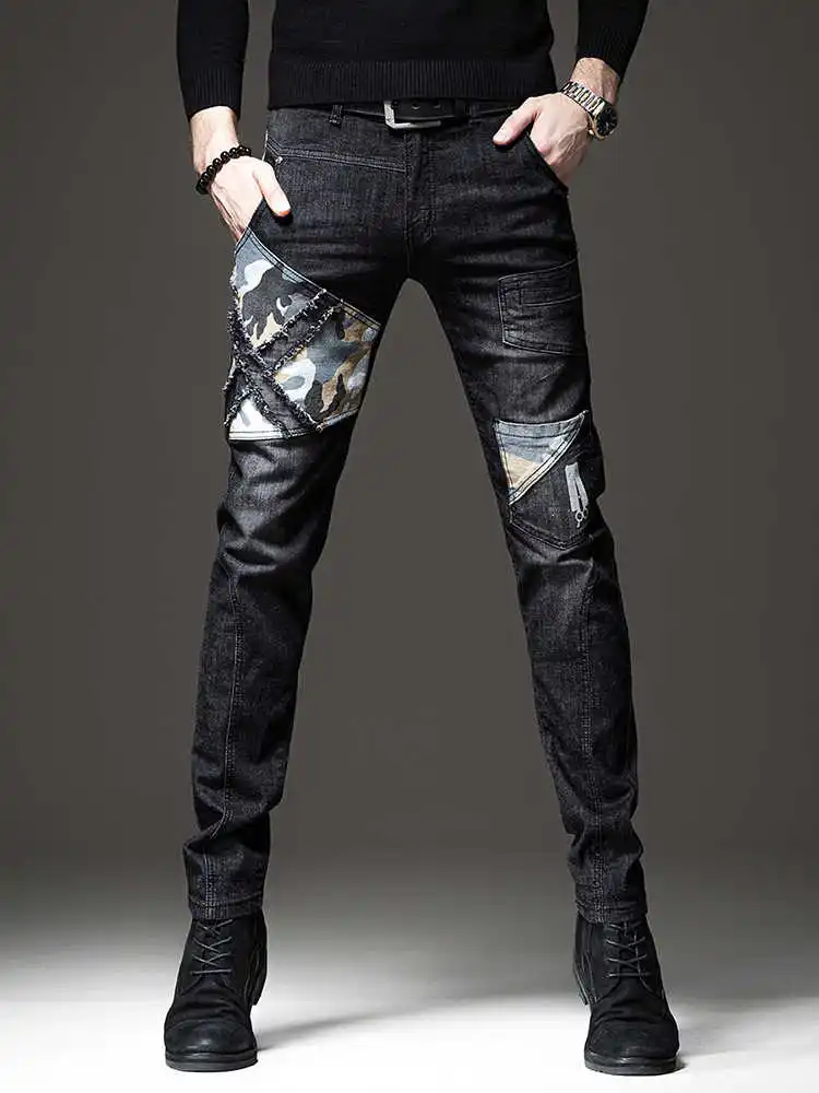 X03717 Модные Мужские джинсы 2023 Взлетно-посадочная полоса Роскошный известный бренд Европейский Дизайн стиль вечеринки Мужская Одежда