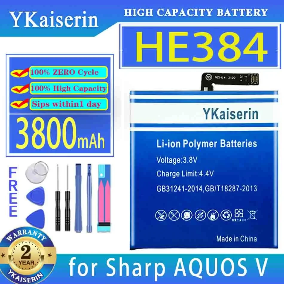 Аккумулятор YKaiserin HE384 3800mAh для аккумуляторов мобильных телефонов Sharp AQUOS V.