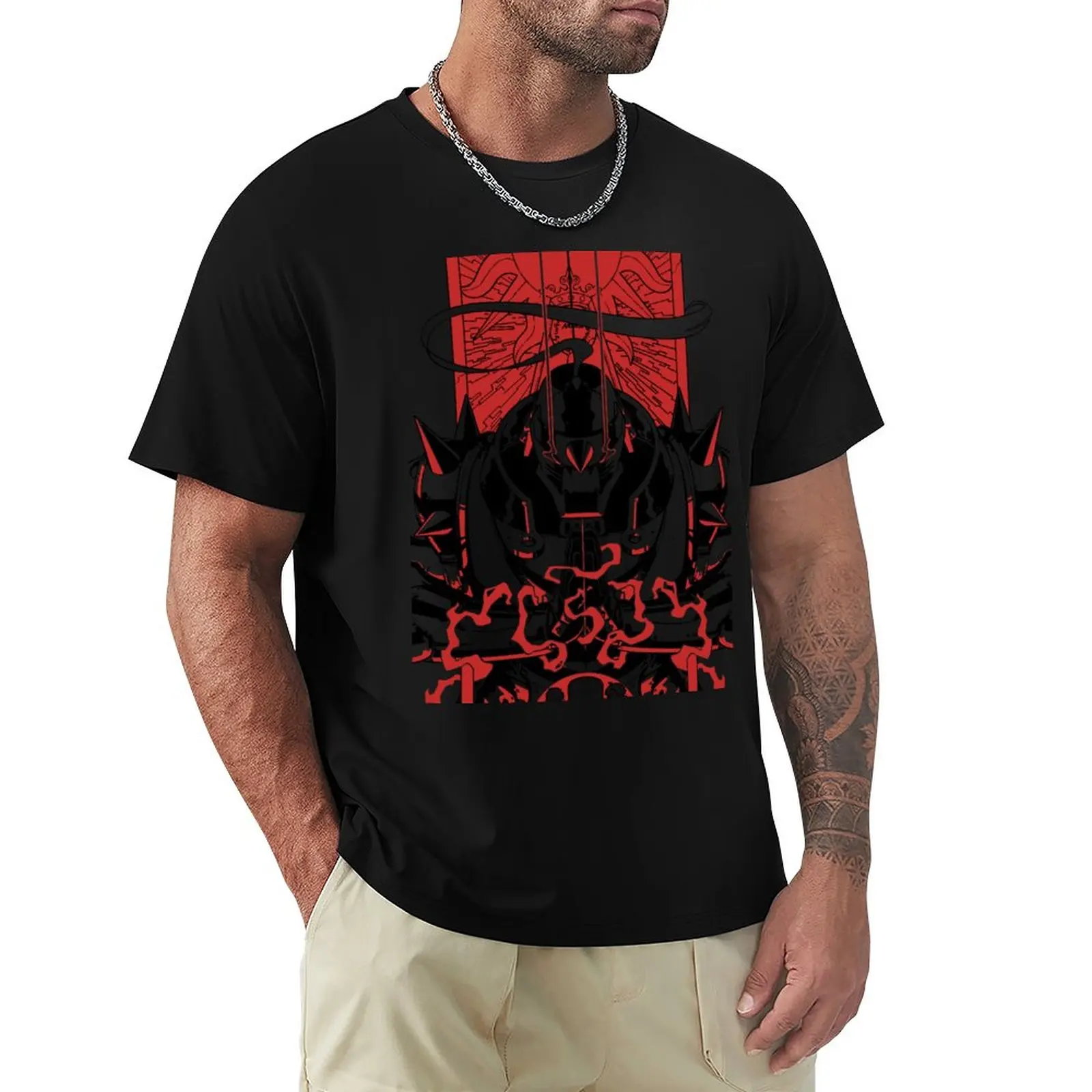Альфонс Элрик - Футболка Fullmetal Alchemist Brotherhood, милая одежда, Блузка, мужские футболки с графическим рисунком
