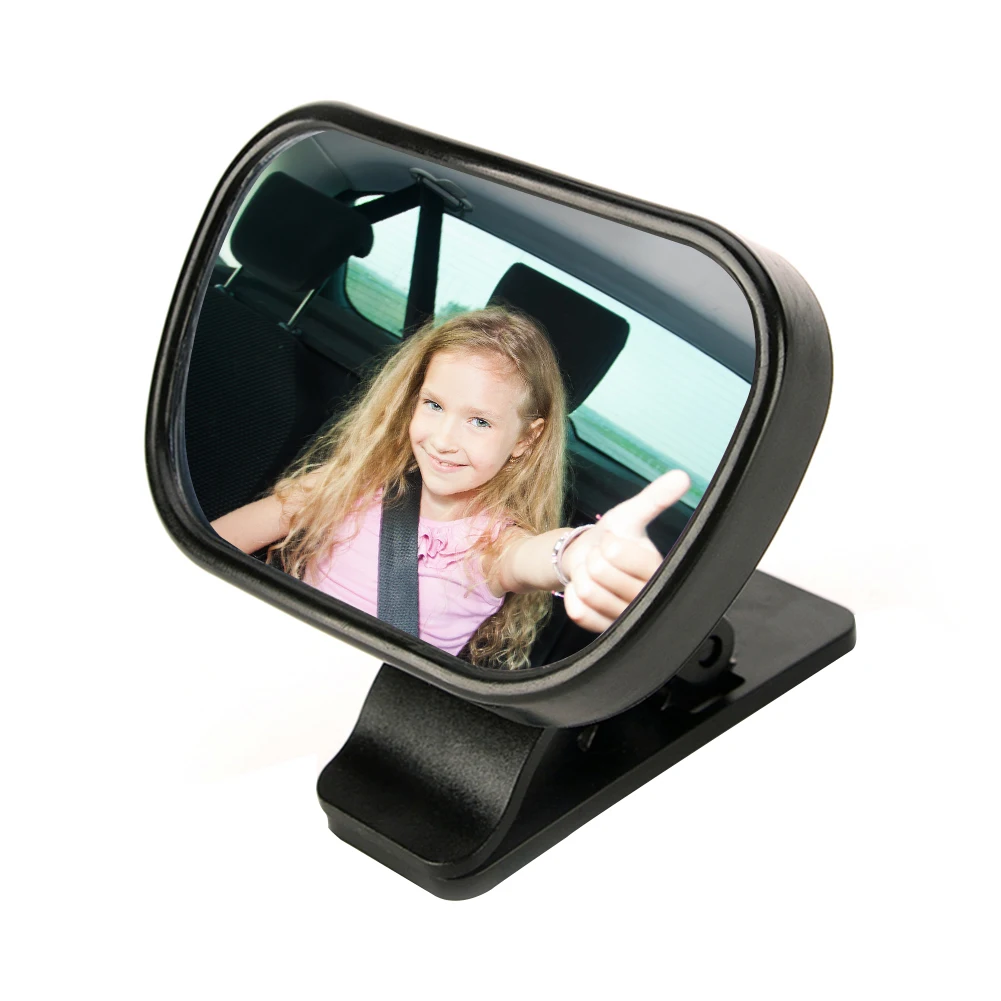 Детское автомобильное зеркало 2 в 1 Выпуклое Небьющееся Детское зеркало заднего вида на заднем сиденье