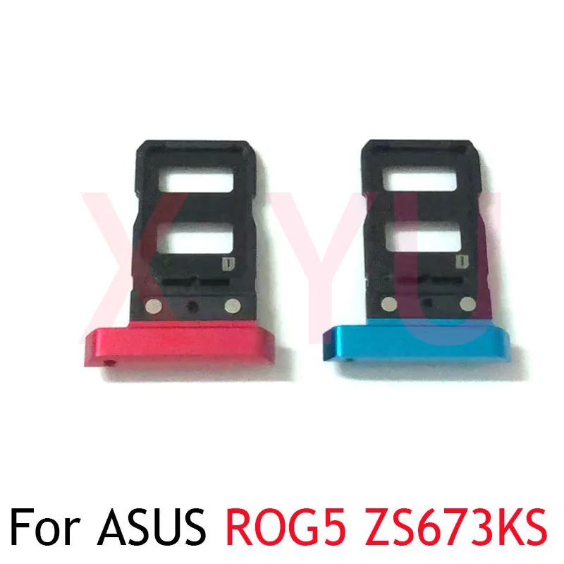 Для ASUS ROG Phone 5 ROG5 ZS673KS Слот для sim-карты, держатель лотка для чтения sim-карт, разъем для чтения sim-карт