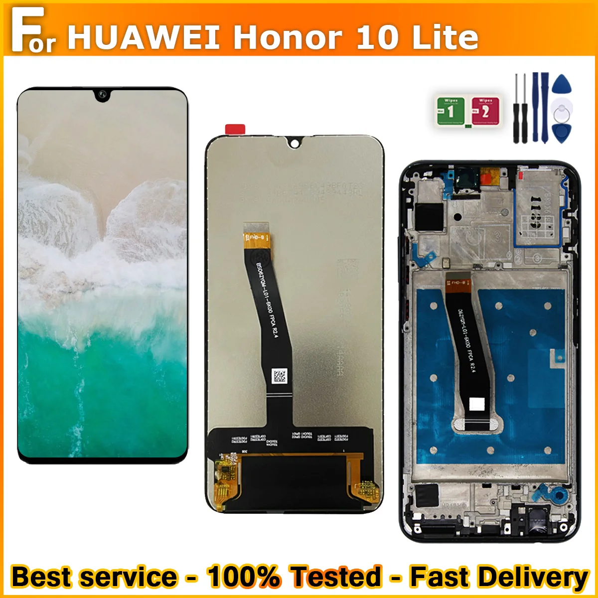 Для Huawei Honor 10 Lite HRY-LX1 HRY-LX2 HRY-LX1T ЖК-дисплей Сенсорный экран Дигитайзер БЕЗ Рамки/С рамкой для Honor 10 Lite LCD