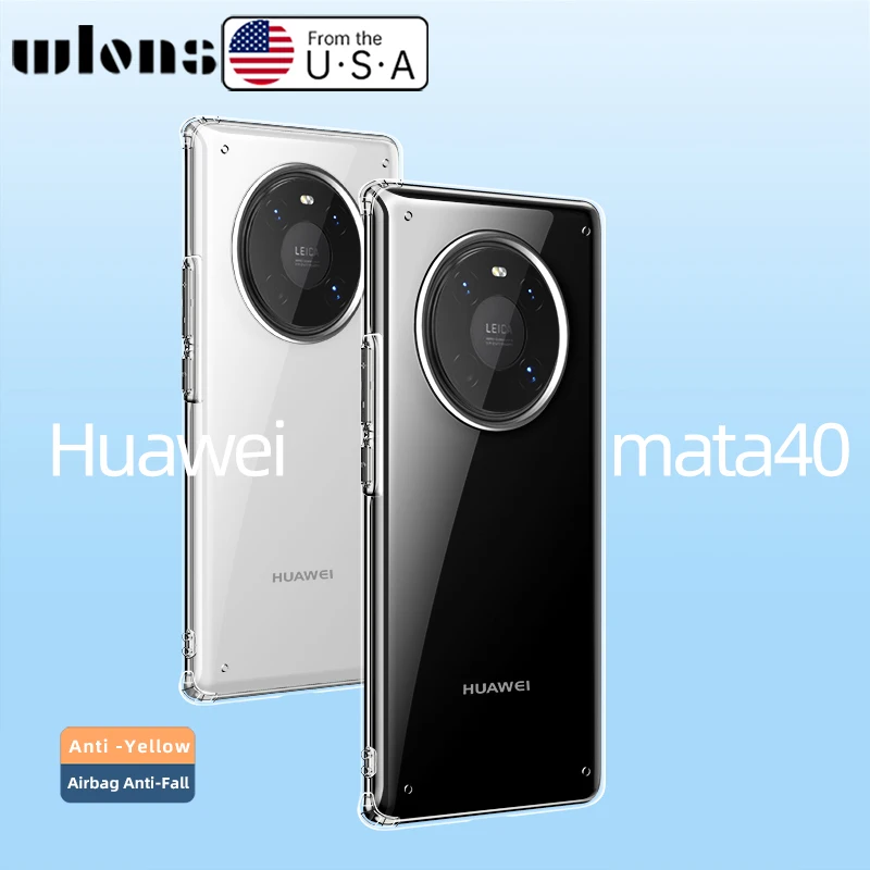 Для Huawei Mate 40 Премиум Wlons Военный Ледяной Кристалл прозрачный Чехол Для Телефона Huawei Mate40 OCE-AN10 Защитная Задняя Крышка