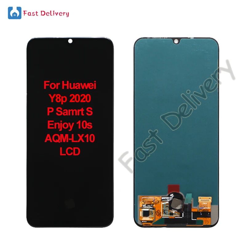 Для Huawei Y8p 2020 Enjoy 10s P Samrt S AQM-LX10 ЖК-дисплей С Сенсорным Экраном Дигитайзер В Сборе Замена Аксессуара 100% Протестировано