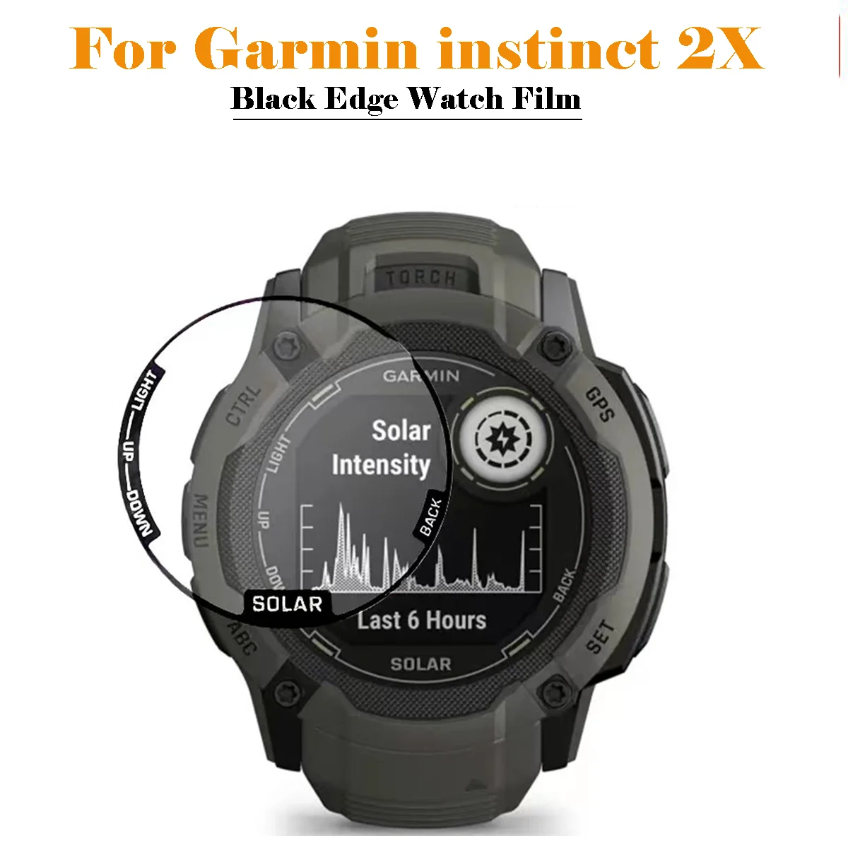 Для смарт-часов Garmin instinct 2X точный размер 1: 1 защита от полного покрытия HD Защитная пленка