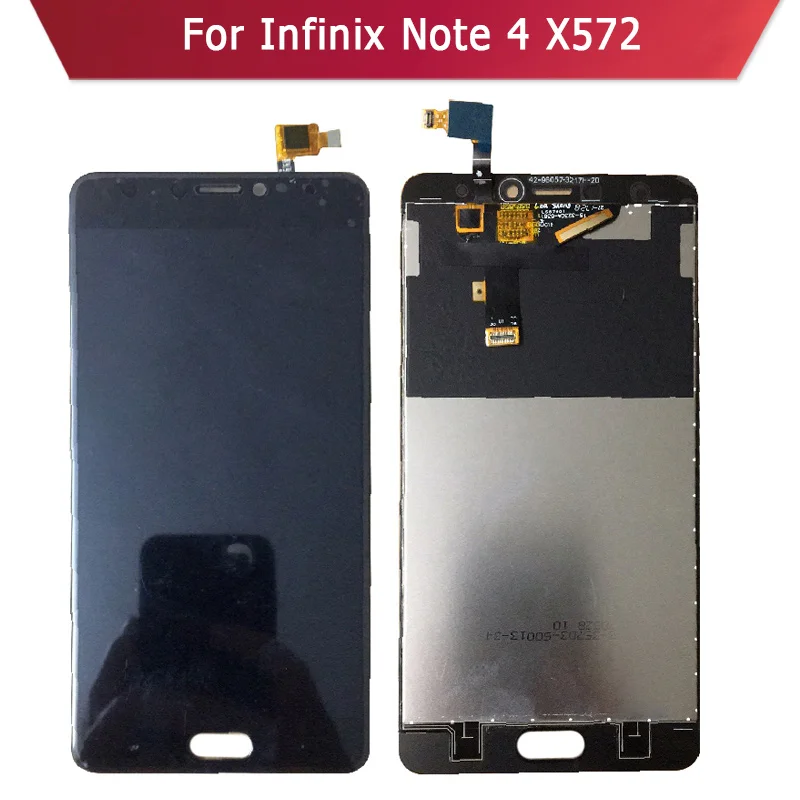 ЖК-дисплей для Infinix Note 4 X 572 ЖК-дисплей с полной заменой стекла сенсорного экрана в сборе