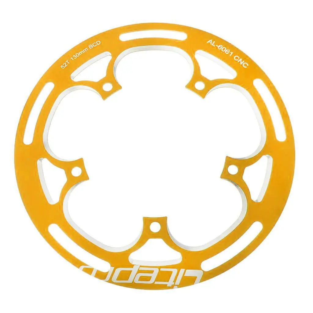 Защита кольца цепи для шоссейного велосипеда - BCD130 52T Chain Ring Protector золотистый