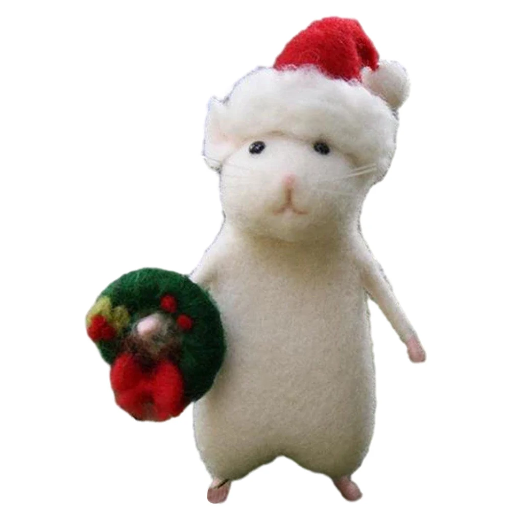 Игольчатая фетровая мышь ручной работы, тема фестиваля, Рождественский декор в виде животных, 7,5 см, Креативные подарки для фестивальной вечеринки