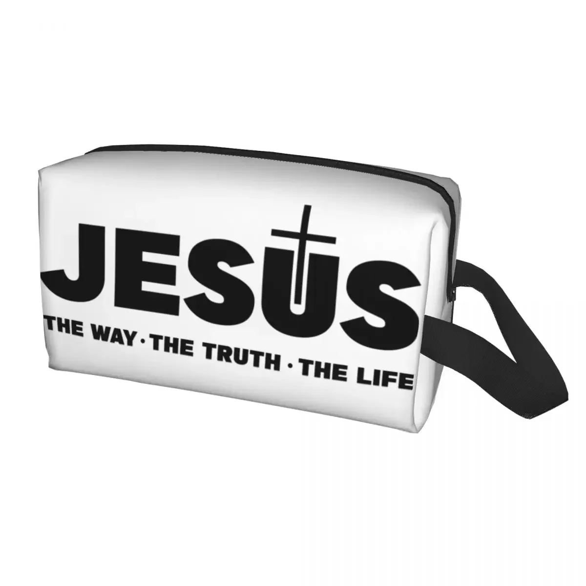 Иисус Христос Путь Истина Жизнь Косметичка Большая Религия Крест Христианская Вера Косметичка для хранения Косметики Туалетные сумки