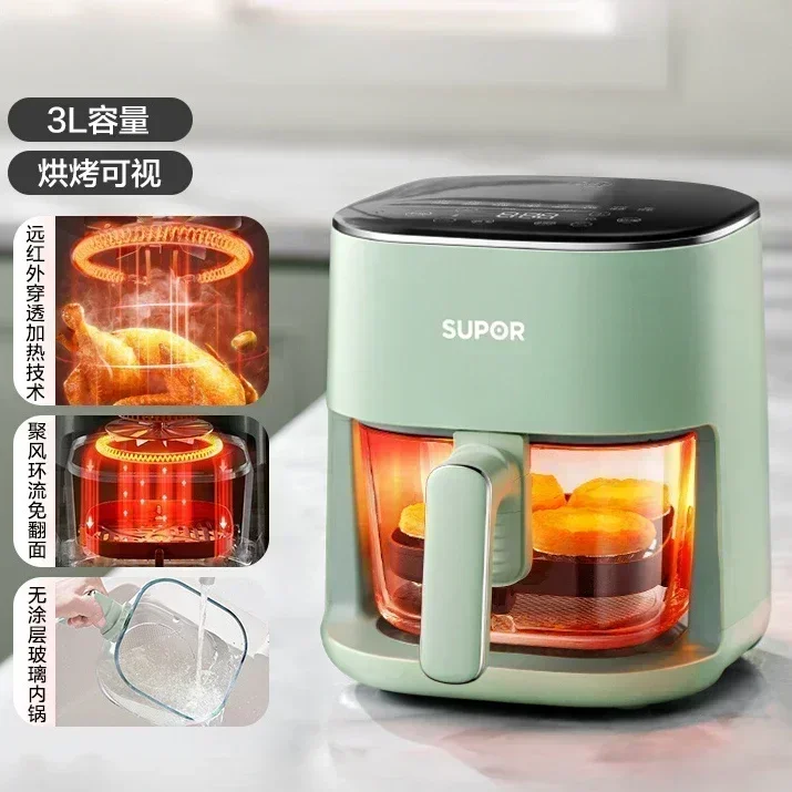 Интеллектуальная электрическая сковорода для жарки Subor в дальнем инфракрасном диапазоне емкостью 3 л Home New