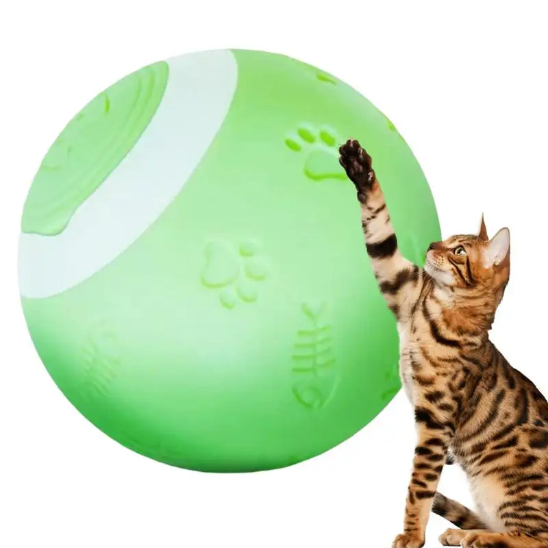 Интерактивная игрушка для охотничьего кота, вращающаяся на 360 градусов игрушка с кошачьим мячом, автоматически вращающийся мяч, игрушки для снятия скуки для