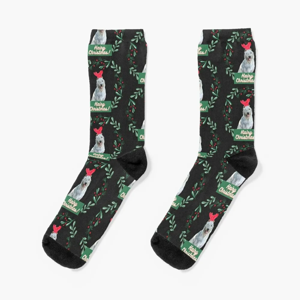Ирландский волкодав Счастливого Рождества - Волосатого Рождества! Носки, чулки для детей, носки для мальчиков, женские носки