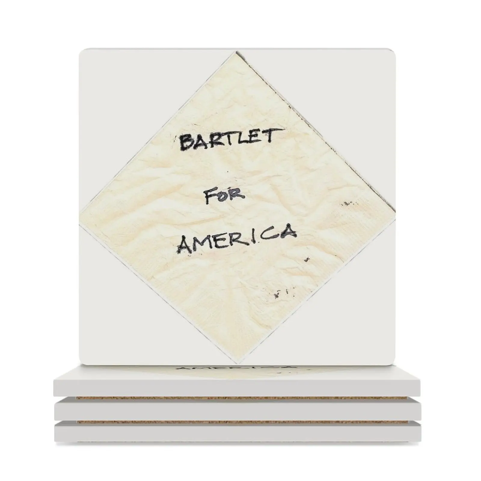 Керамические подставки для салфеток Bartlet for America (квадратные), держатель для чайных чашек для настольных подставок