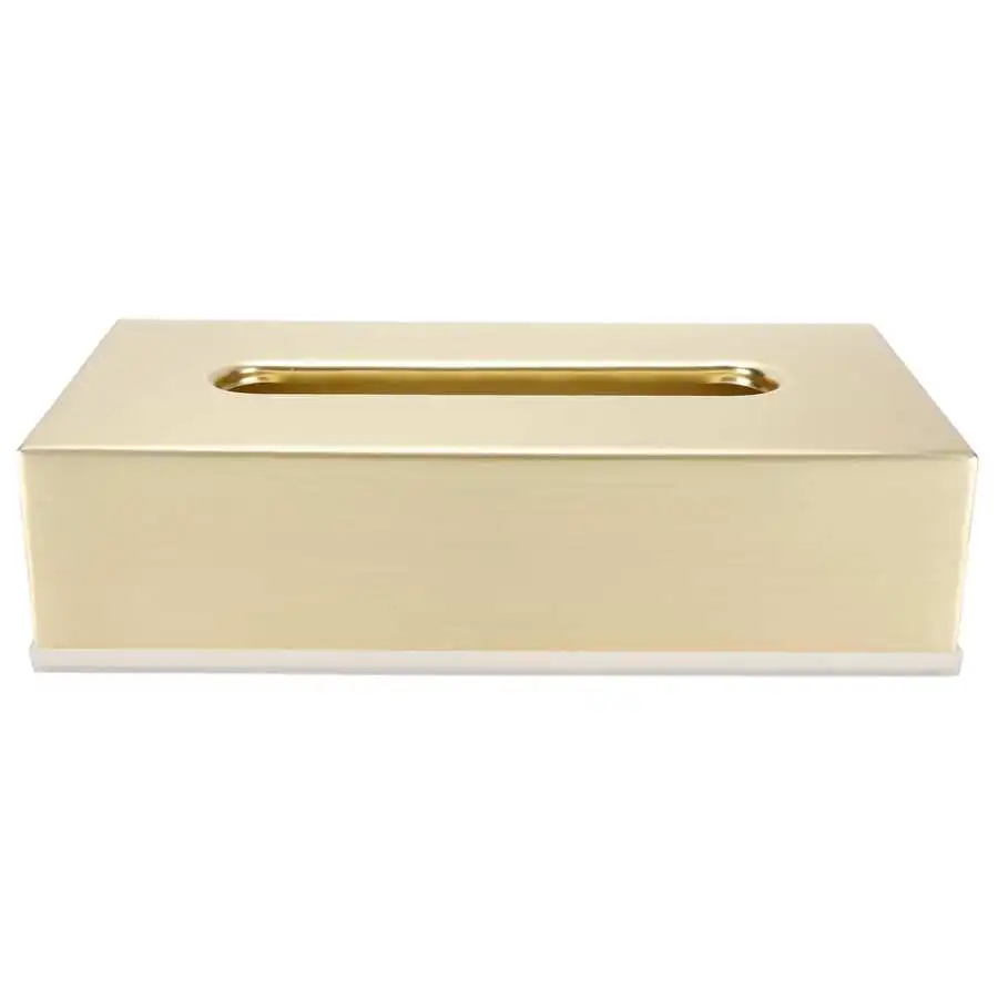 Коробка для салфеток, инновационный прямоугольный держатель для салфеток, контейнер для бумаги из нержавеющей стали 304, органайзер для туалетной бумаги, золото
