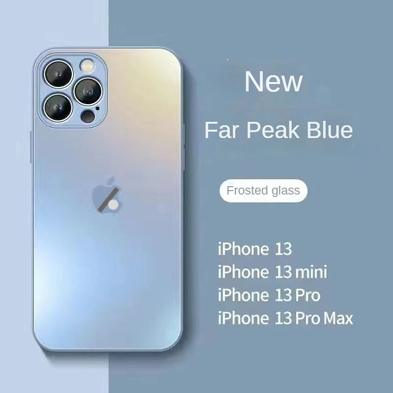 Креативный Новый Чехол из Перламутрового Матового Стекла для IPhone15 14 Pro Max X XR All Inclusive Чехол для объектива Iphone 11 Pro 12 13 Plus Case
