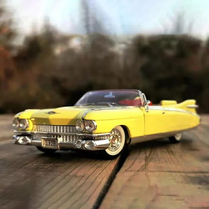 Литая под давлением модель игрушечного автомобиля Sigma желтого цвета с откидным верхом из сплава 1/32, имитирующая рулевое управление, автомобиль для игрушек из классической коллекции