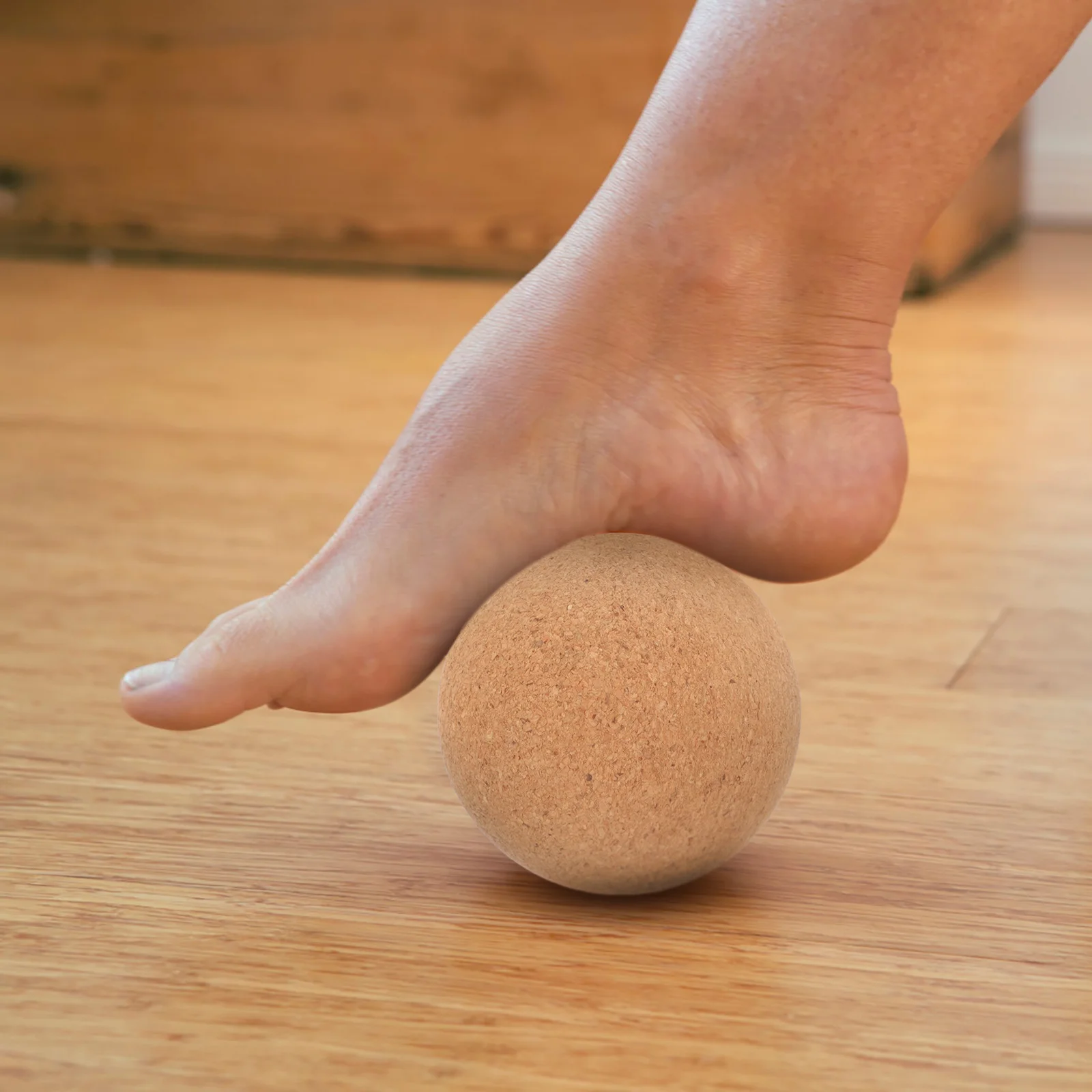 Массажный мяч для спины, акупунктурный массажный мяч, маленький массажный мяч, пробковый массажер