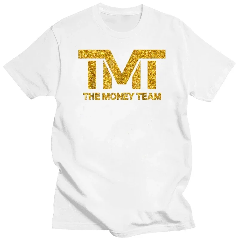 Мужская и женская хлопчатобумажная футболка с коротким рукавом TMT The Money Team Golden Fun с принтом