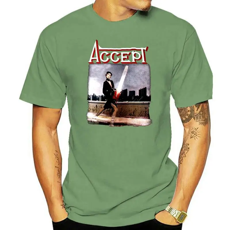 Мужская футболка ACCEPT ACCEPT 1979 BLACK HEAVY METAL, футболка UDO SAXON KROKUS WARLOCK, новинка, женская футболка