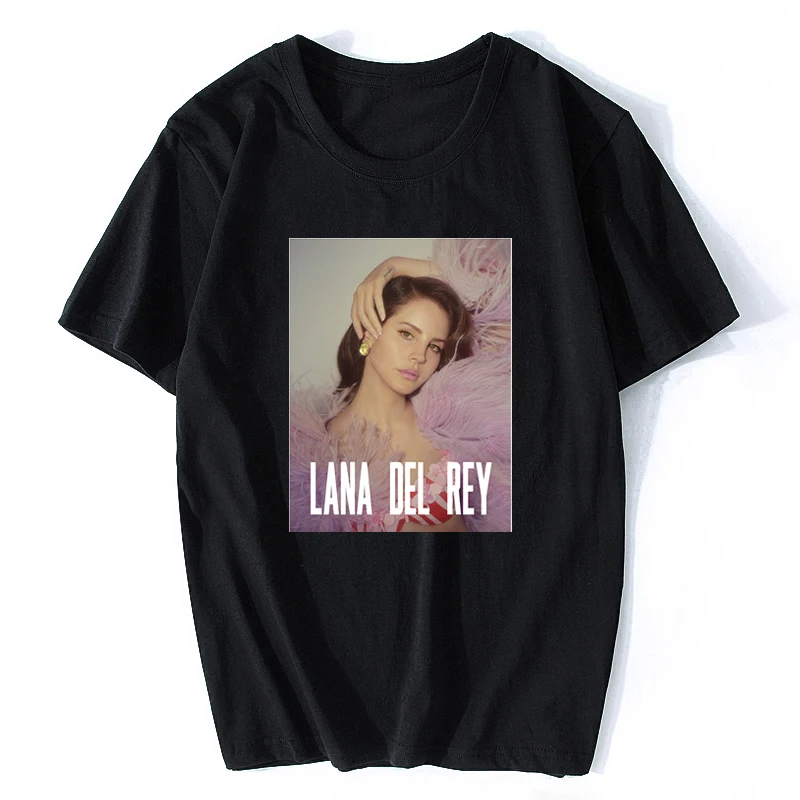 Музыкальная хлопковая футболка, Новая модная забавная женская/мужская футболка с Ланой Дель Рей, повседневные футболки с коротким рукавом и круглым вырезом, хип-хоп рубашка