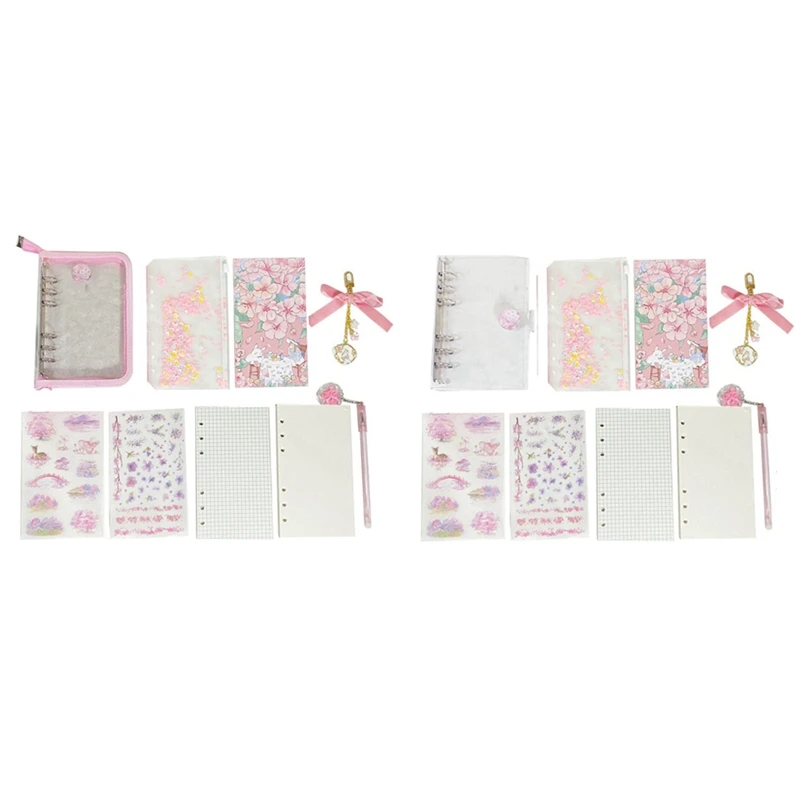 Набор Блокнотов С Отрывными Листьями A6 Sakura 90 Листов Бумага В Переплете Молочные Цветы Сакуры В Переплете Журналы Книга